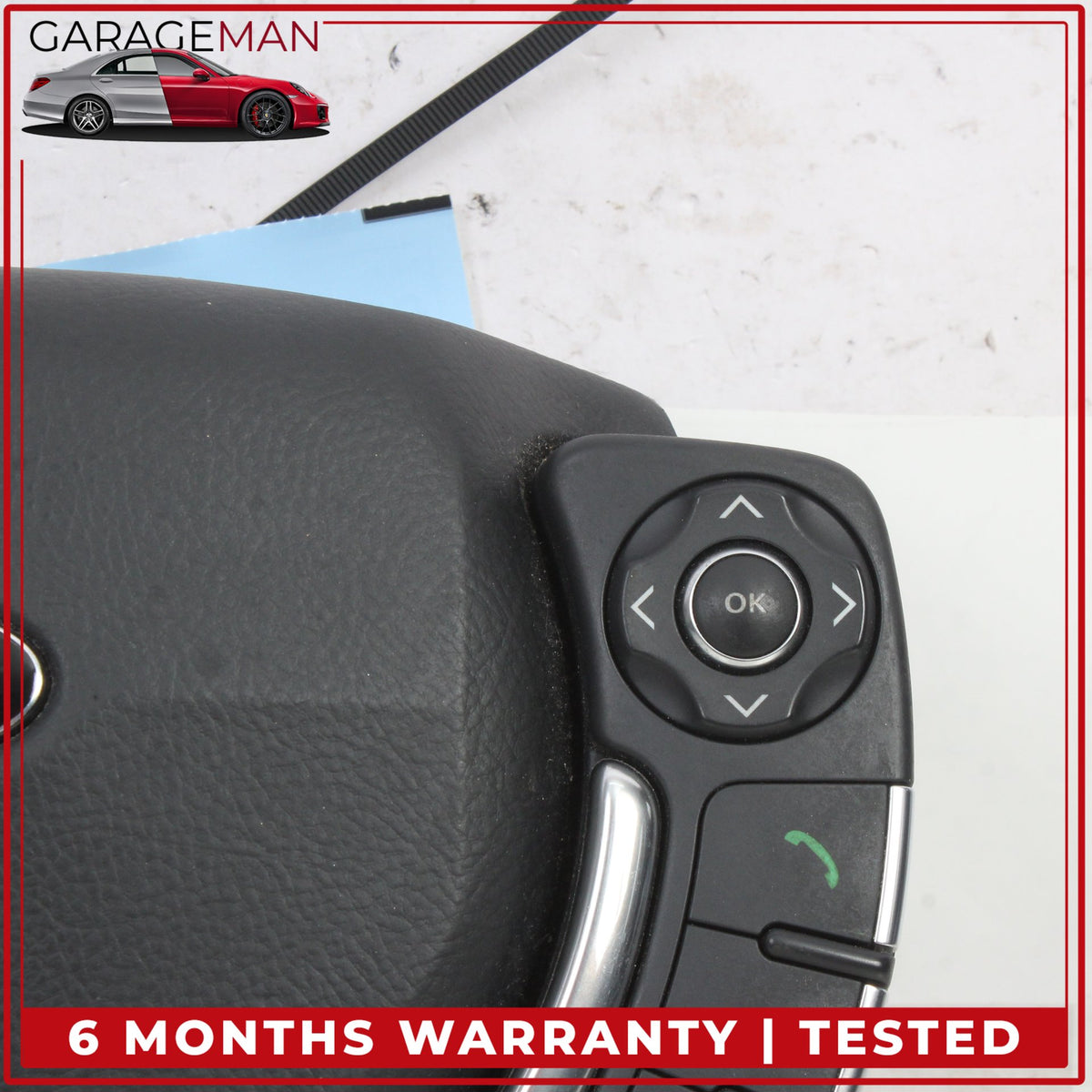 2010-2012 Land Rover Range Rover L322 Steering Wheel Airbag w/ Switch Button OEM