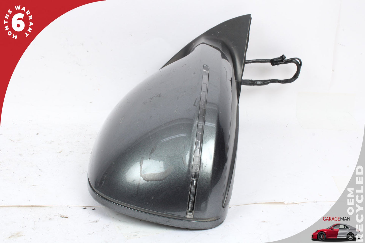 2007-2009 Audi Q7 Front Right Side Door Rear View Mirror Gray 4L1857410E OEM