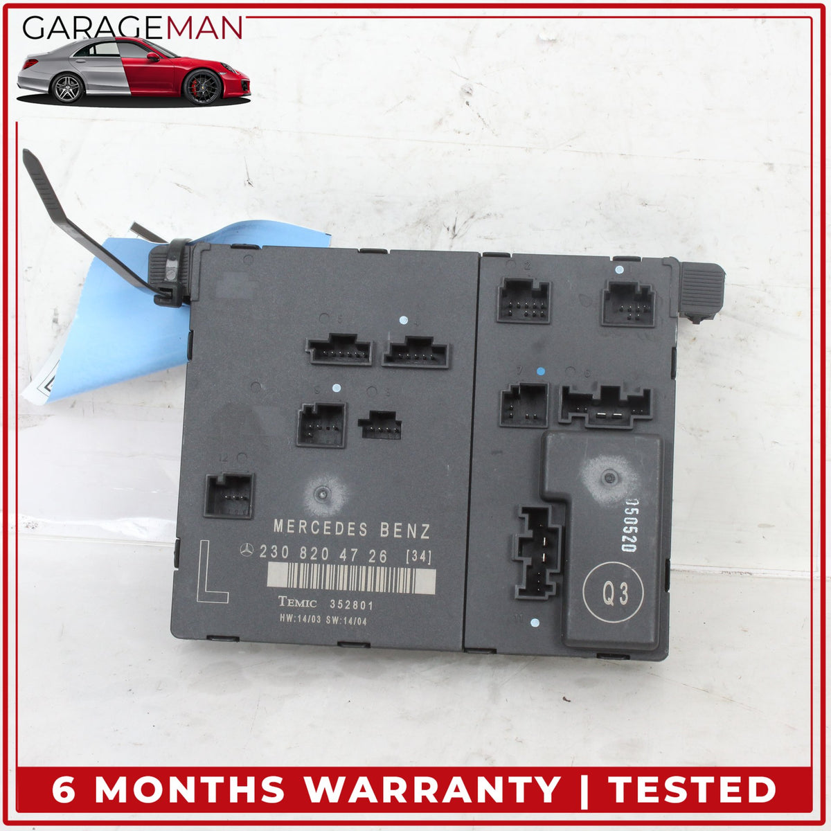 2003-2012 Mercedes R230 SL500 Front Left Side Door Control Module 2308204726 OEM
