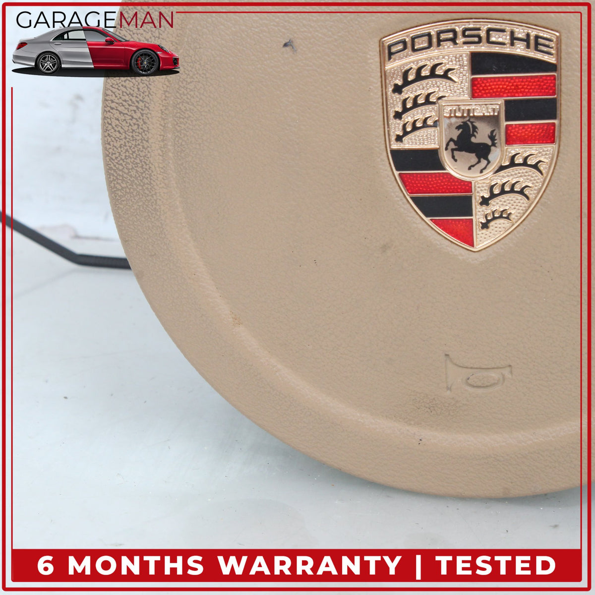 2010-2016 Porsche Panamera 970 Steering Wheel Airbag Beige 97080308902 OEM