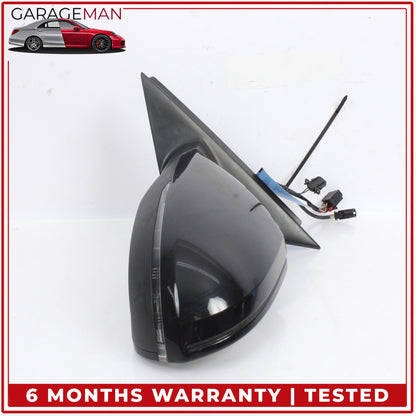 2012-2018 Audi A6 S6 Front Left Side Door Rear View Mirror w/ Camera Black OEM