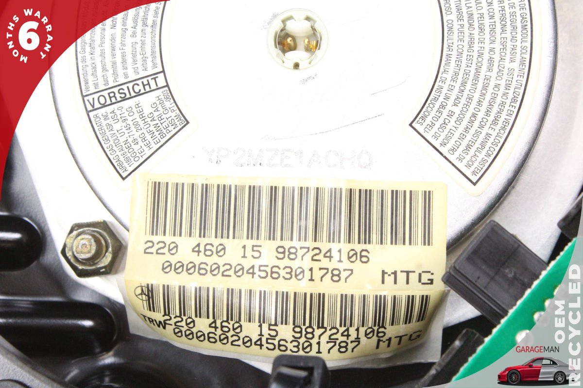 2000-2006 Mercedes-Benz S500 W220 Sedan Steering Wheel Airbag 2204600998