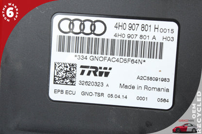 2012-2018 Audi A6 A7 Electronic Parking Brake Control Module Unit 4H0907801H OEM