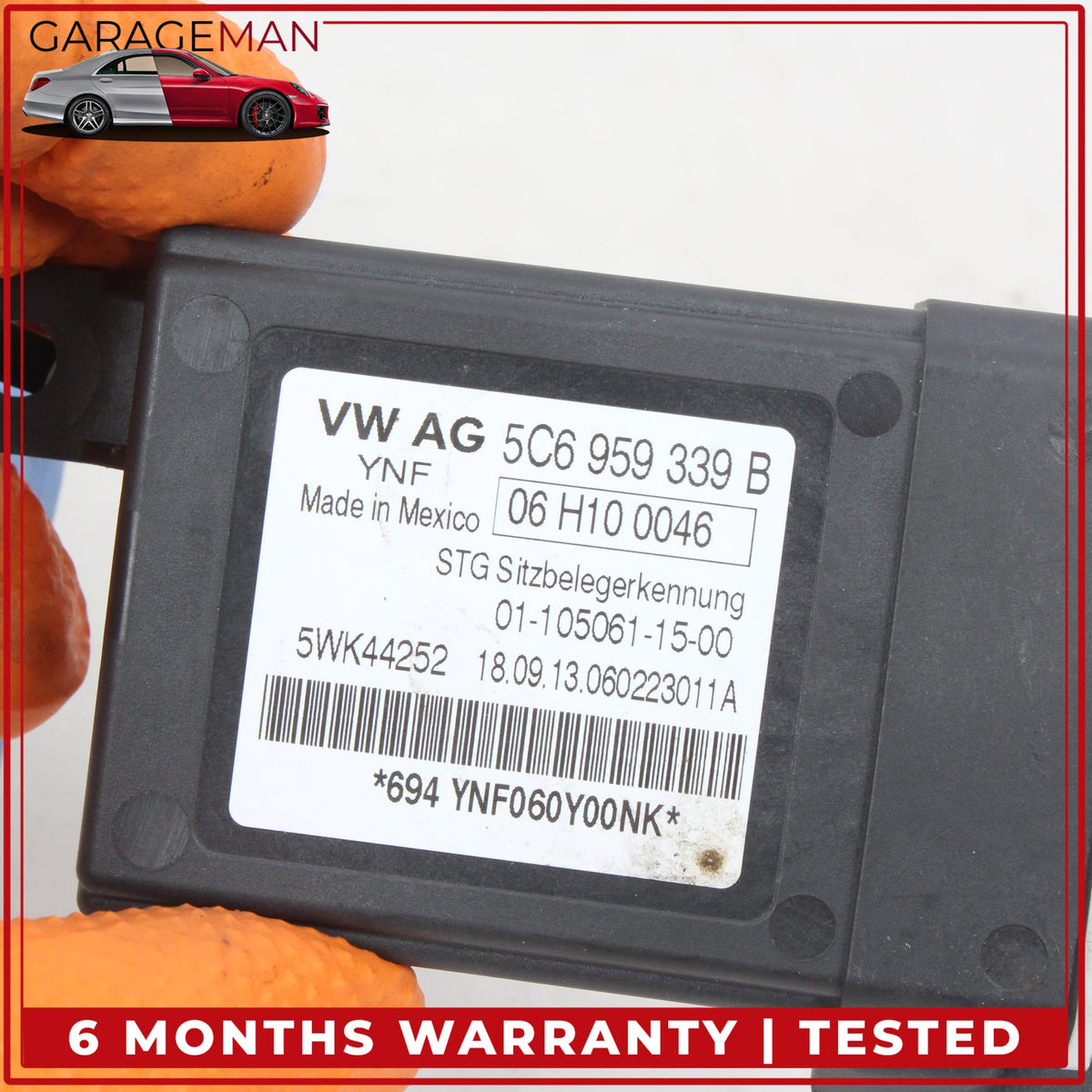 2012-2018 Audi A6 A7 Front Right Seat Occupant Detection Module 5C6959339B OEM