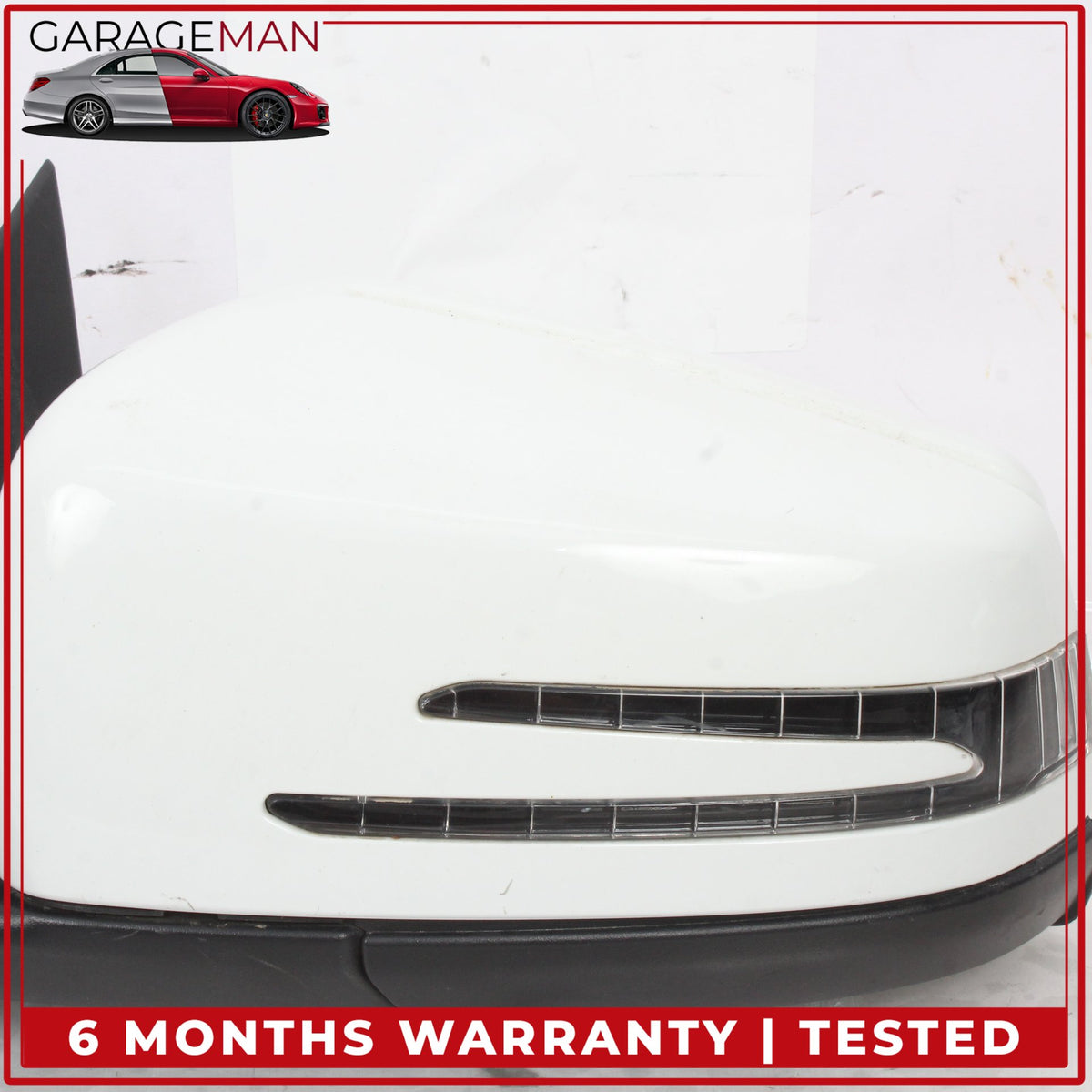 2014-2019 Mercedes W117 CLA250 Left Side Door Rear View Mirror Calcite White OEM