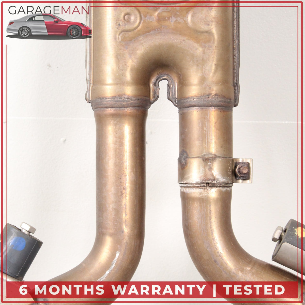 2011-2014 Mercedes W216 CL550 S550 Engine Exhaust Downpipe Resonator Set OEM