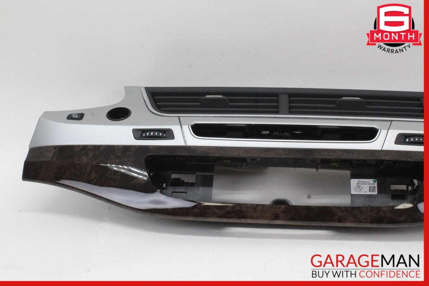 2017-2019 Audi Q7 Front Dash Center AC Air Vent Grille Panel 4M1820902AM Genuine