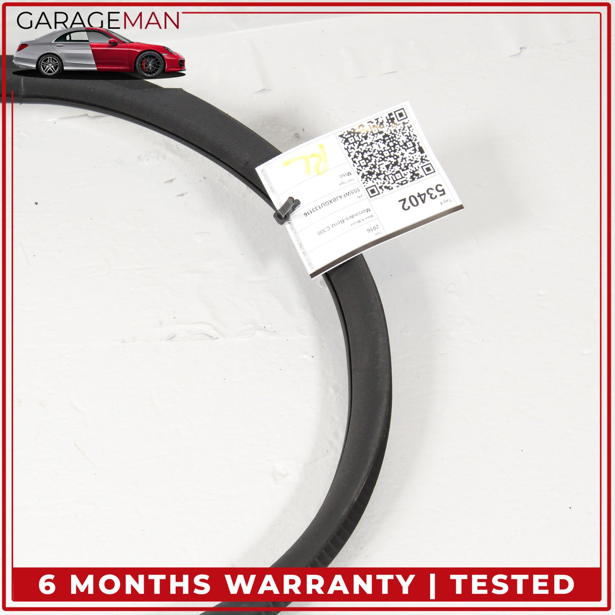 2015-2021 Mercedes W205 C300 Rear Left or Right Door Weather Strip Rubber OEM