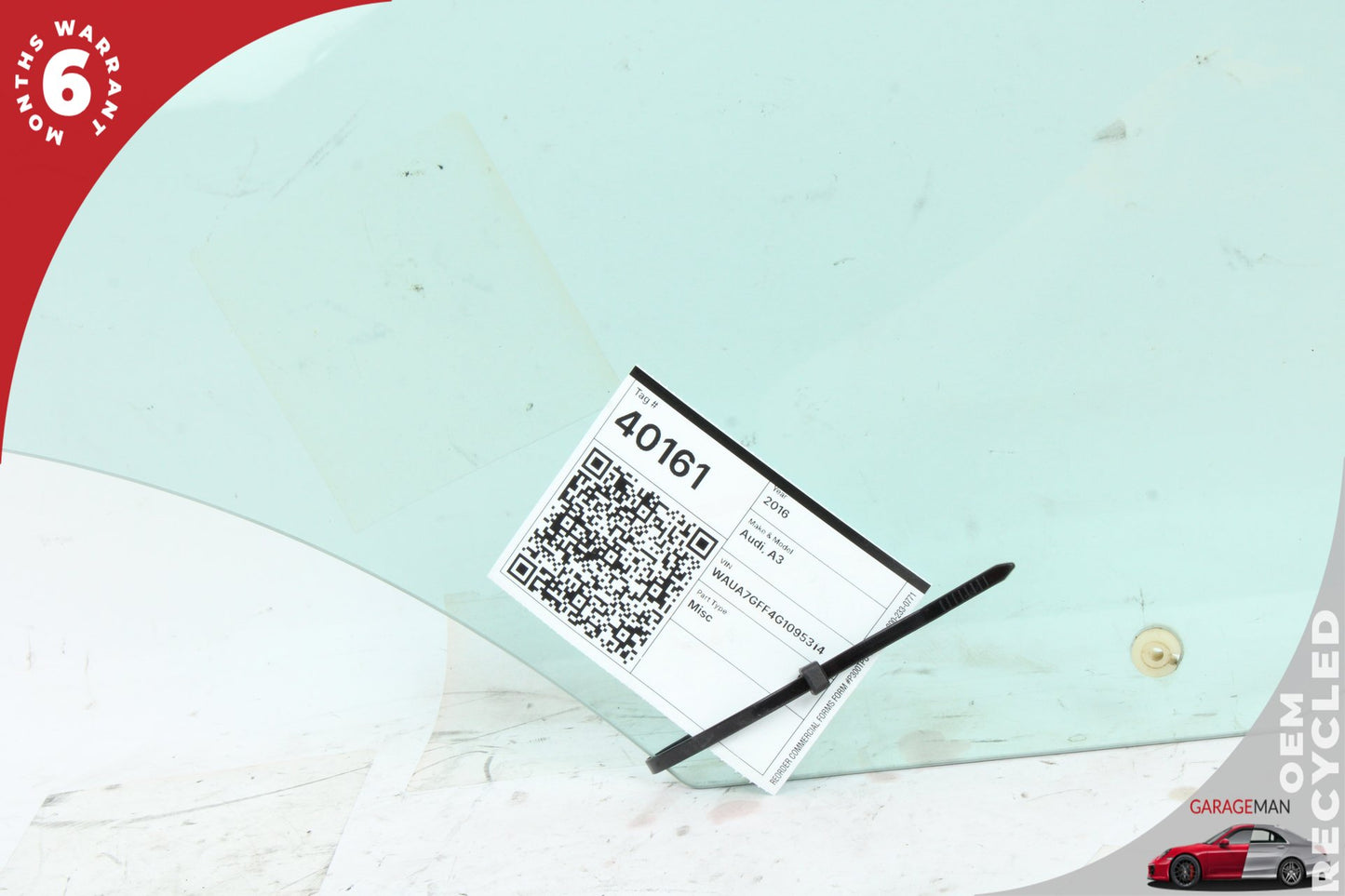 2015-2020 Audi A3 8V Sedan Rear Right Passenger Side Door Window Glass 8V5845206