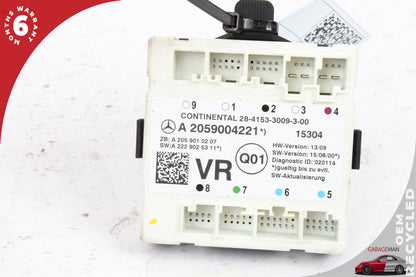 15-20 Mercedes-Benz C300 W205 Right Front Door Control Module 2059004221