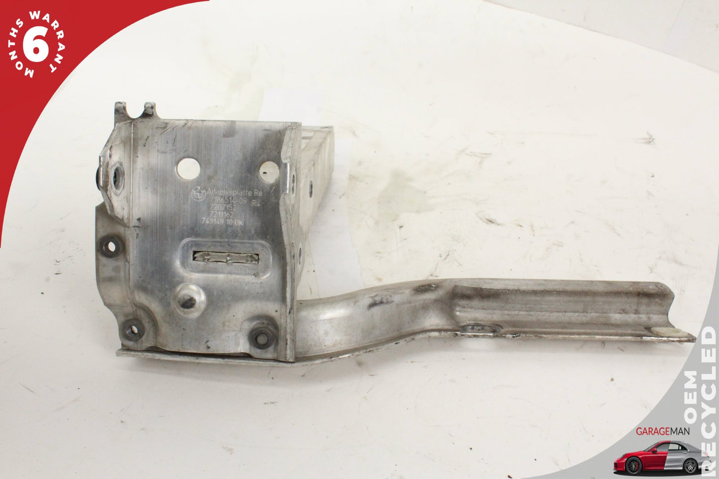 2011-2016 BMW 528i Front Right Lower Radiator Reinforcement Bracket 7158874 OEM