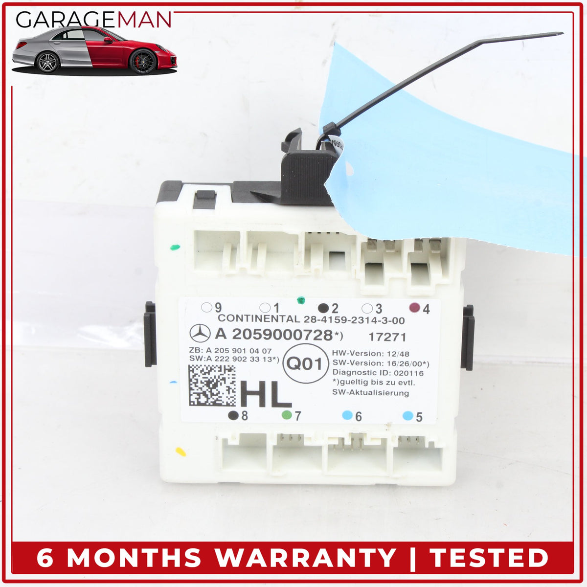 2015-2019 Mercedes X253 GLC300 Rear Left Side Door Control Module 2059000728 OEM