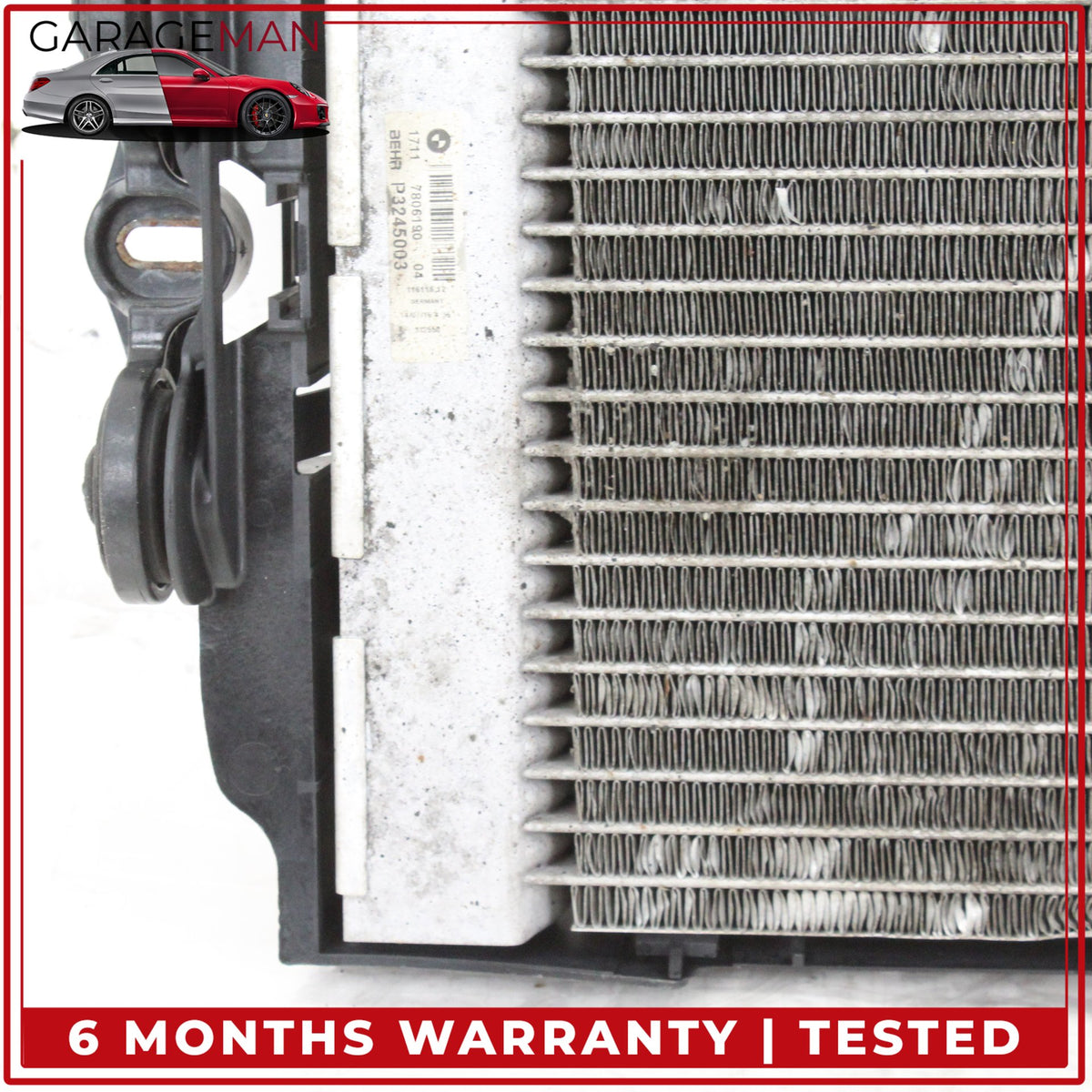 2013-2019 BMW 650i F06 Sedan Front Left Driver Side Auxiliary Radiator 7805630 OEM
