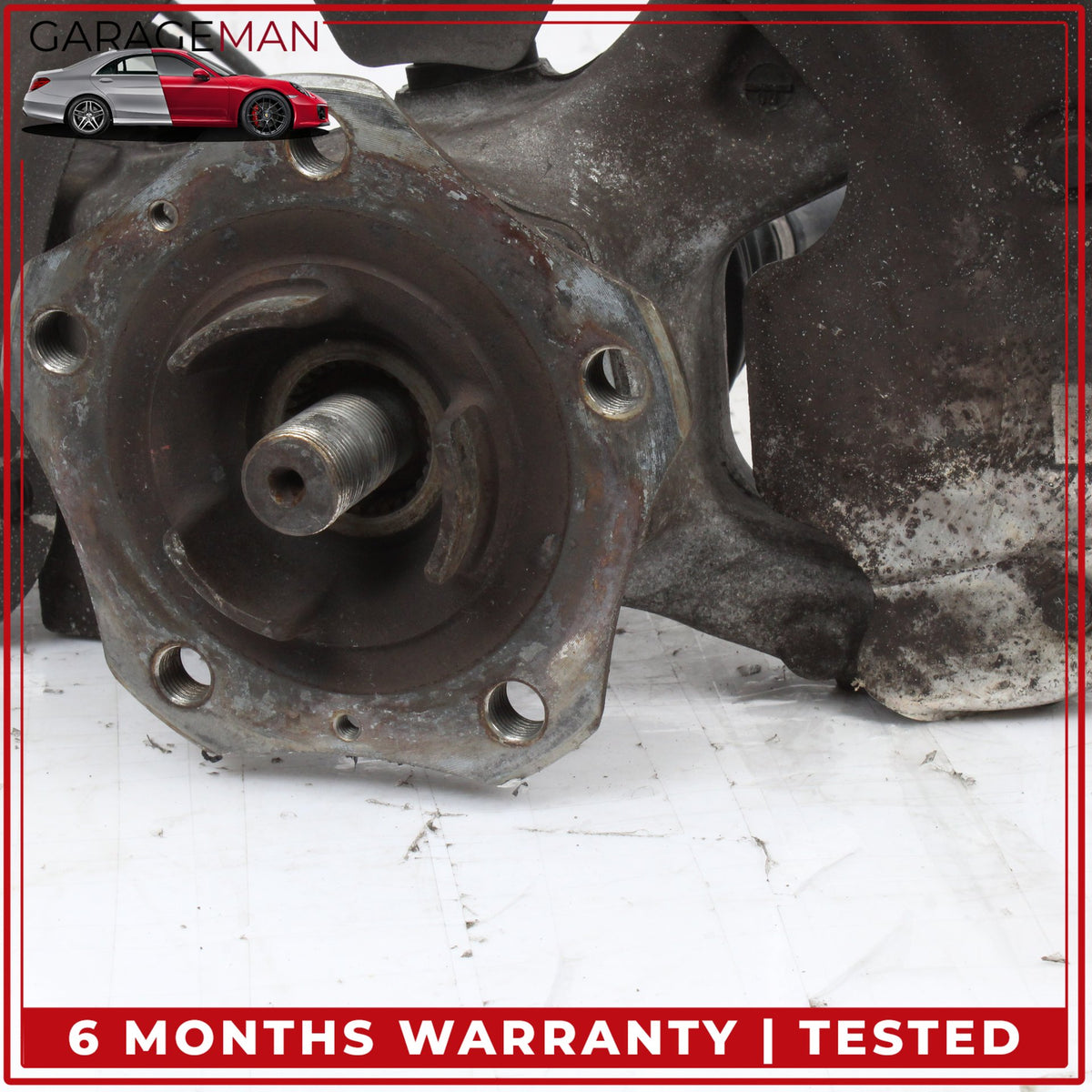 2010-2016 Porsche Panamera 970 Front Left Spindle Knuckle Wheel Hub w/ Shaft OEM