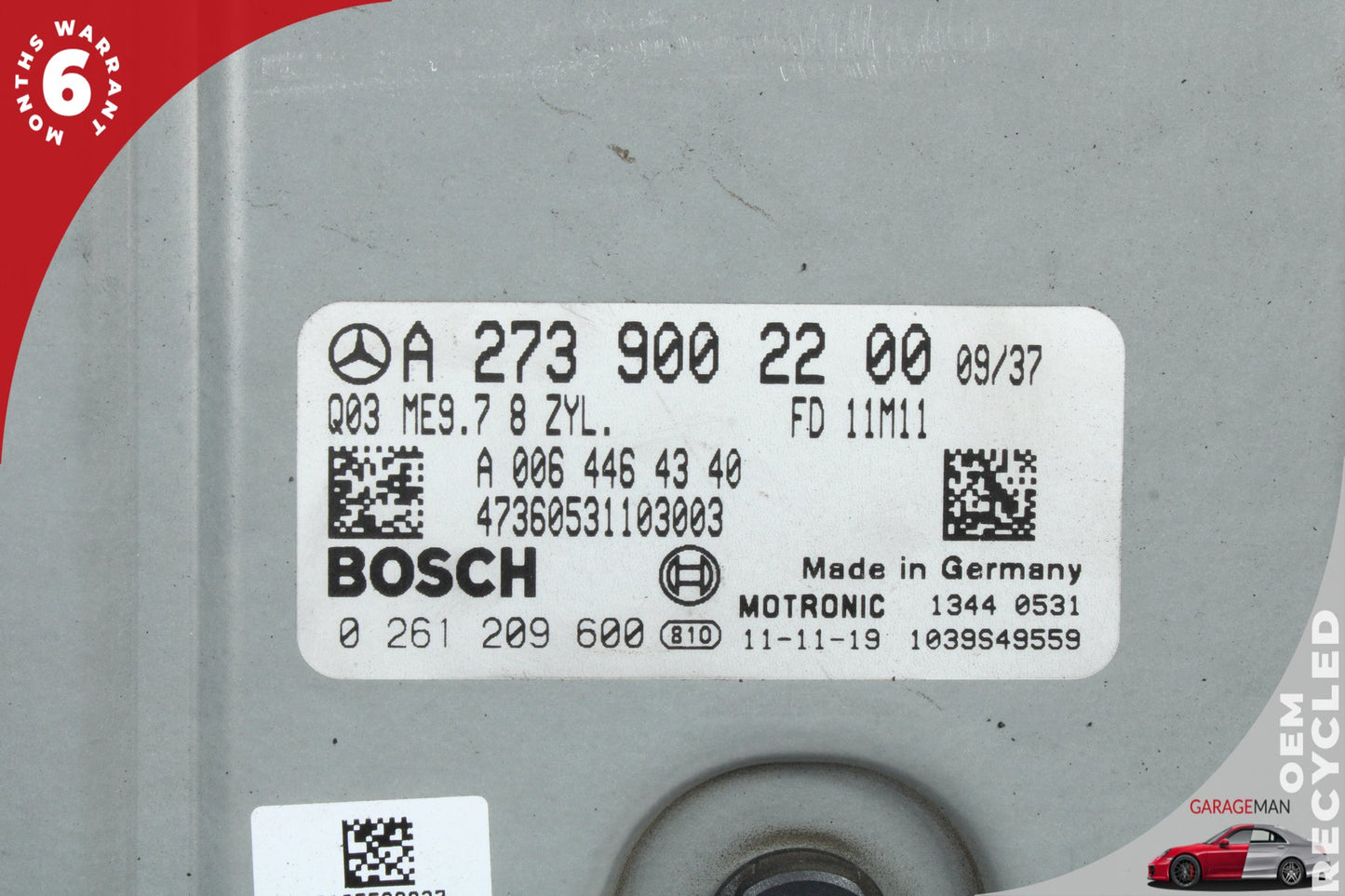 2007-2012 Mercedes X164 GL450 GL550 Engine Computer ECU Control Module Unit OEM