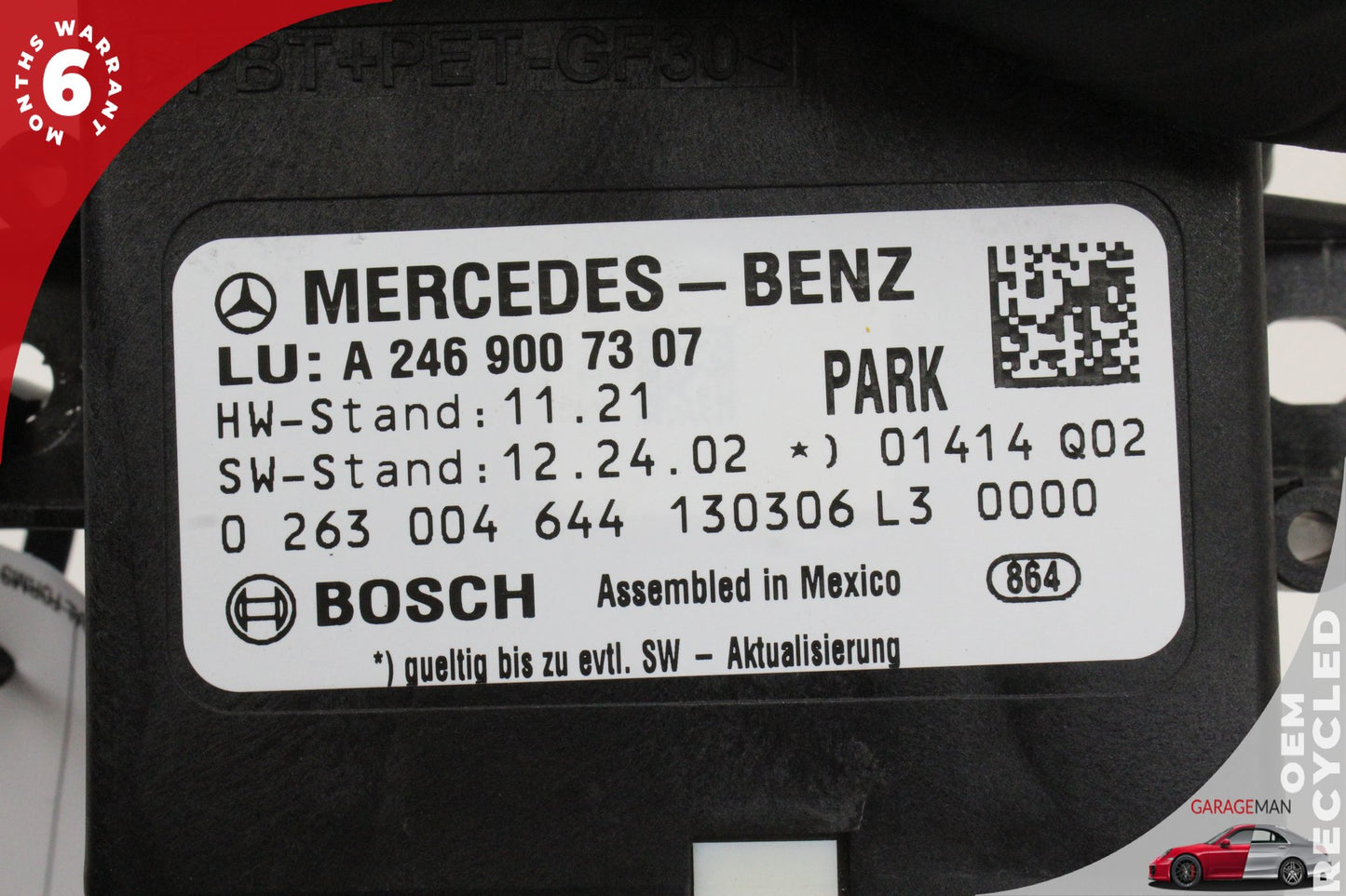 2013-2019 Mercedes R231 SL500 Parking Assist Control Module 2469007307 OEM