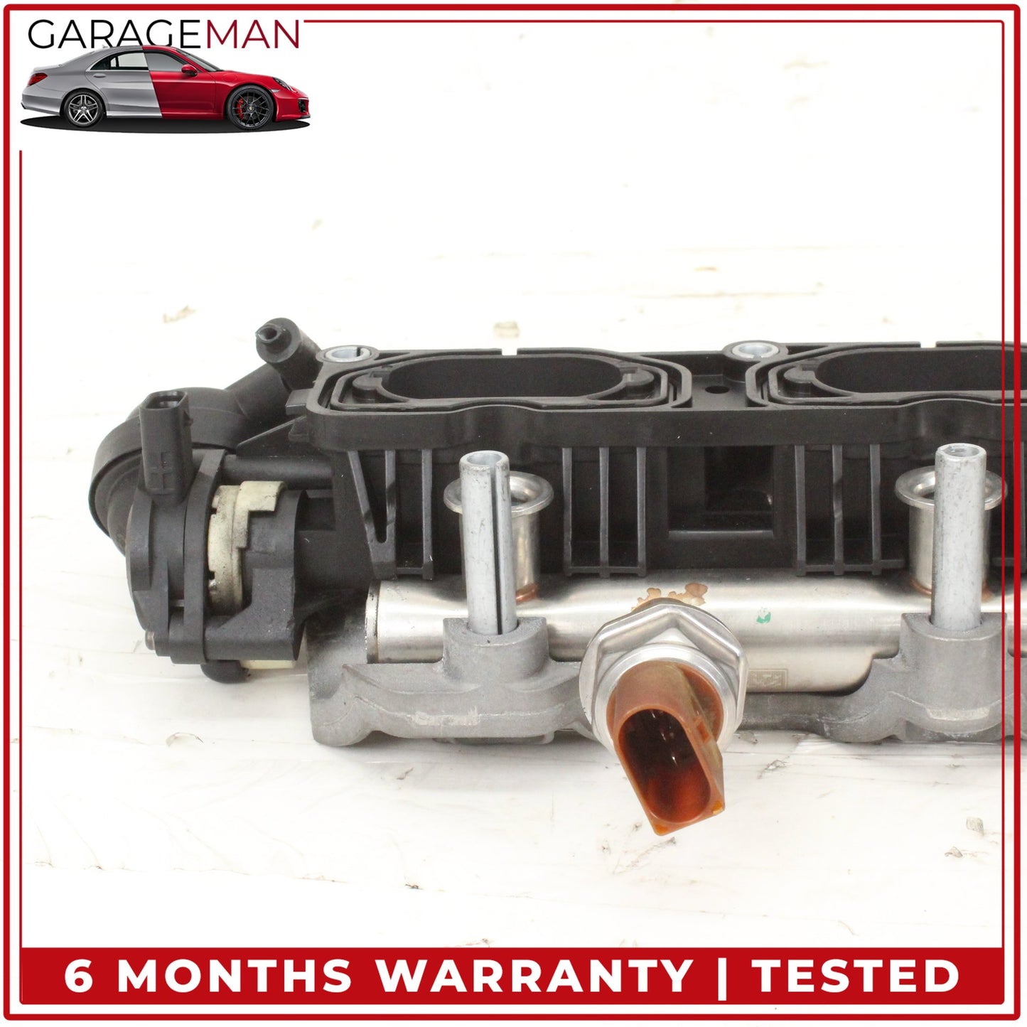2011-2018 Porsche Cayenne 958 Audi Q7 Left Lower Intake Manifold w/ Bracket OEM