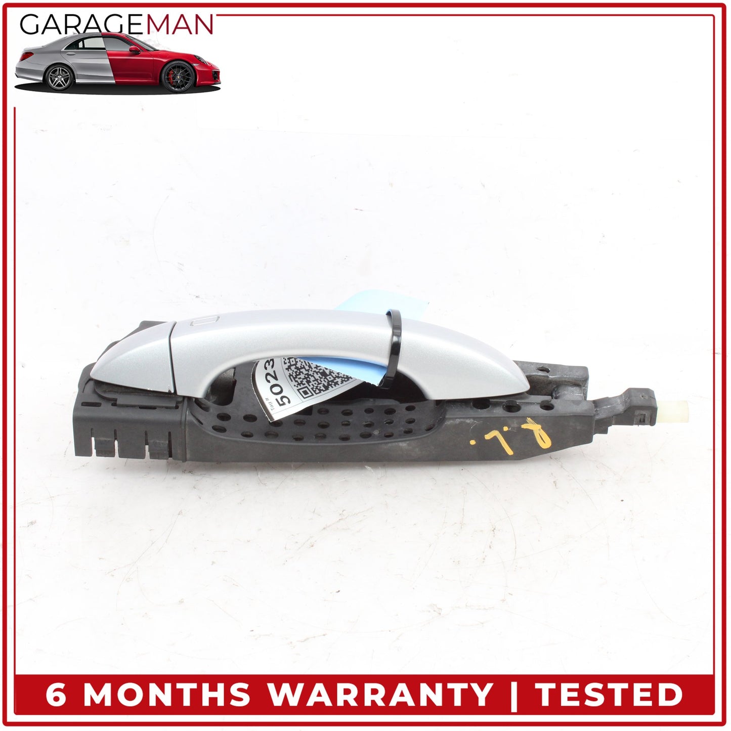 2017-2024 Audi Q7 Rear Left Side Exterior Door Handle Silver 4M0837885A OEM