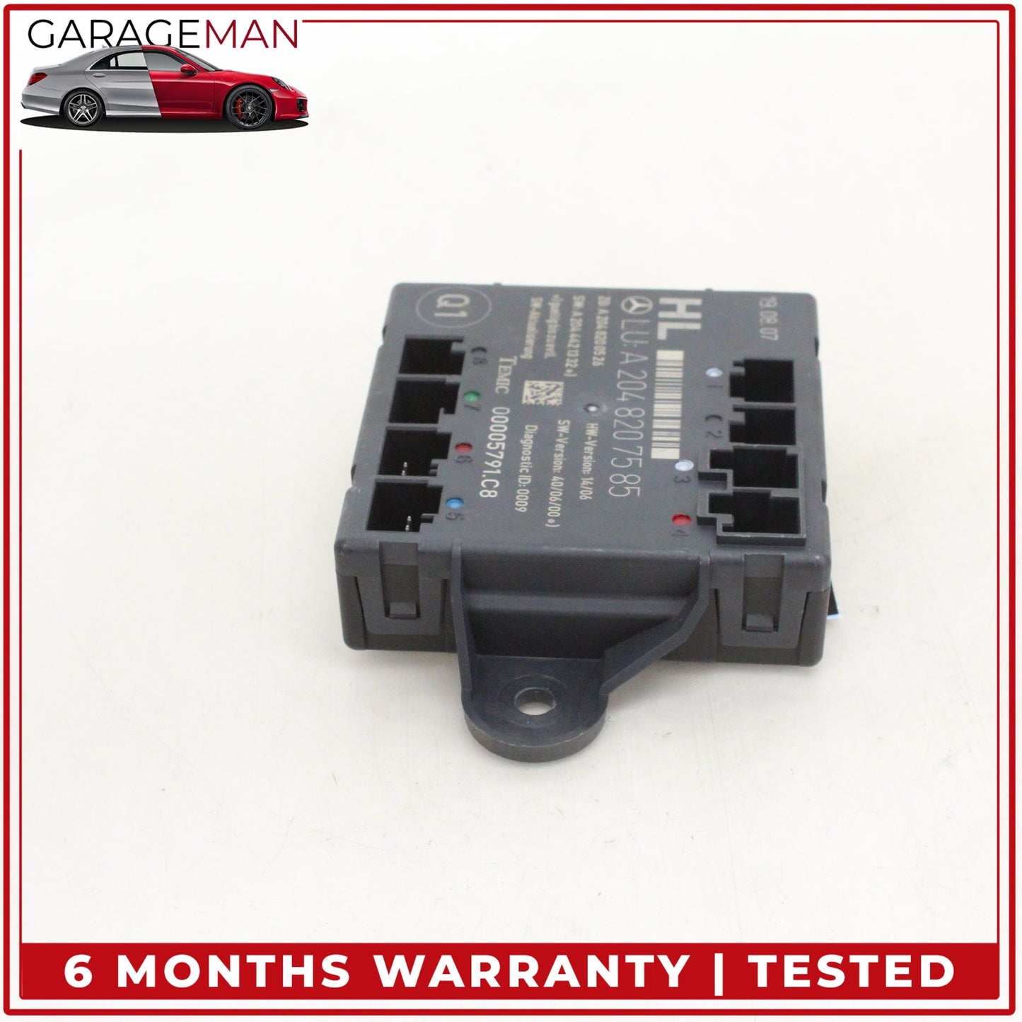 2008-2018 Mercedes-Benz C300 w204 Sedan Left Rear Door Control Module 2048207585 OEM