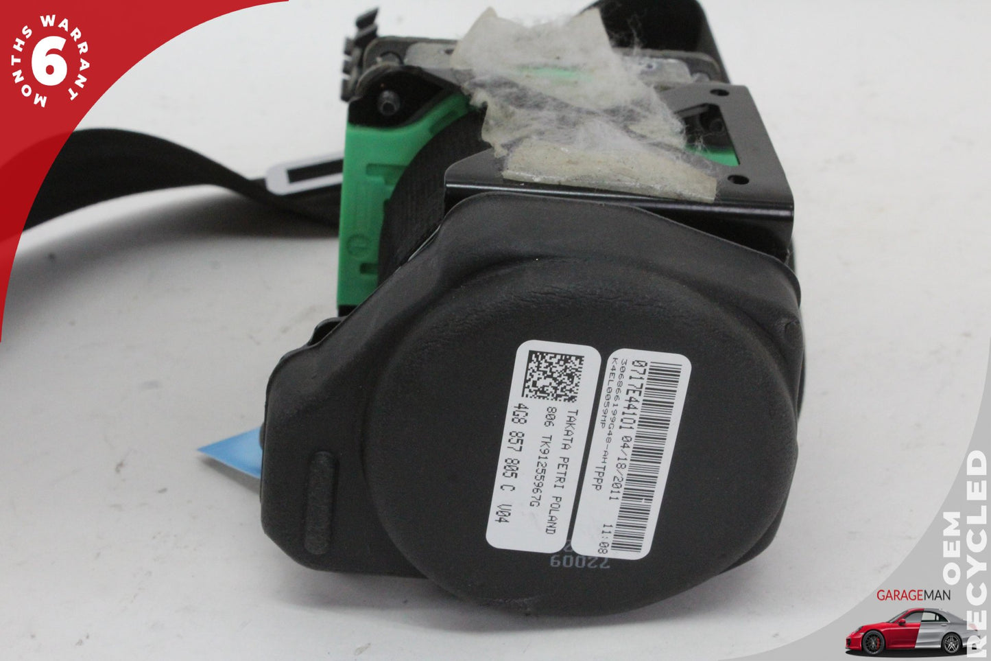 2012-2018 Audi A7 A6 Rear Left or Right Side Seat Belt Black 4G8857805C OEM