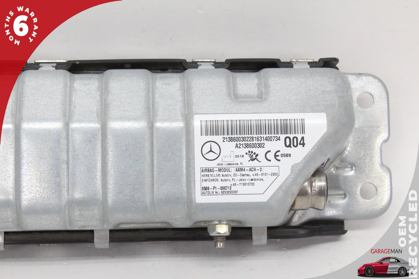 17-19 Mercedes-Benz E400 W213 Front Left or Right Side Knee Airbag Air Bag 2138600302