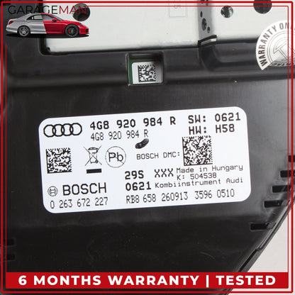 2014-2015 Audi A6 A7 Sedan Speedometer Instrument Cluster Gauge 4G8920984R OEM