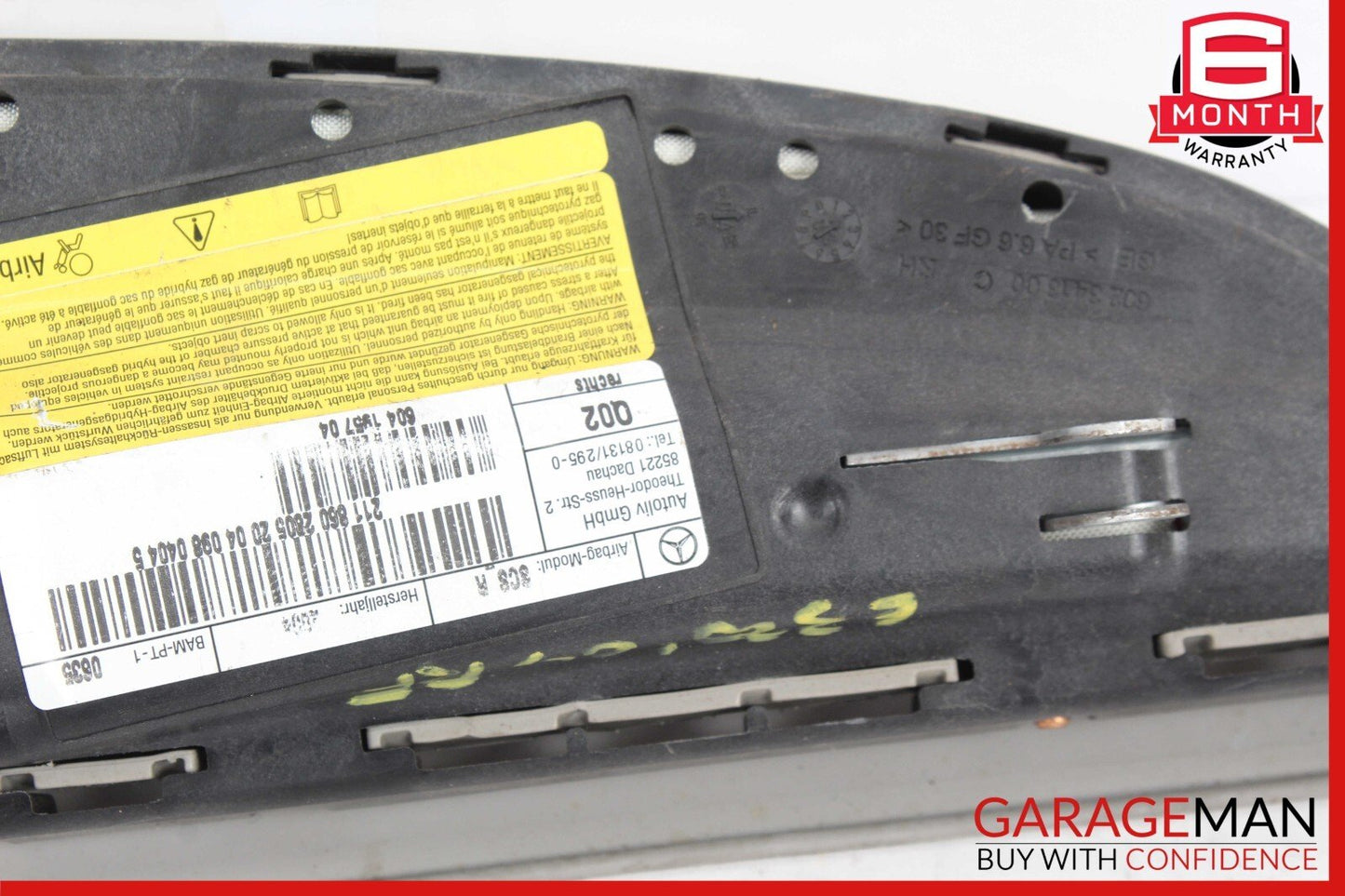 06-11 Mercedes W211 E350 CLS500 Front Right Side Seat Airbag Grey