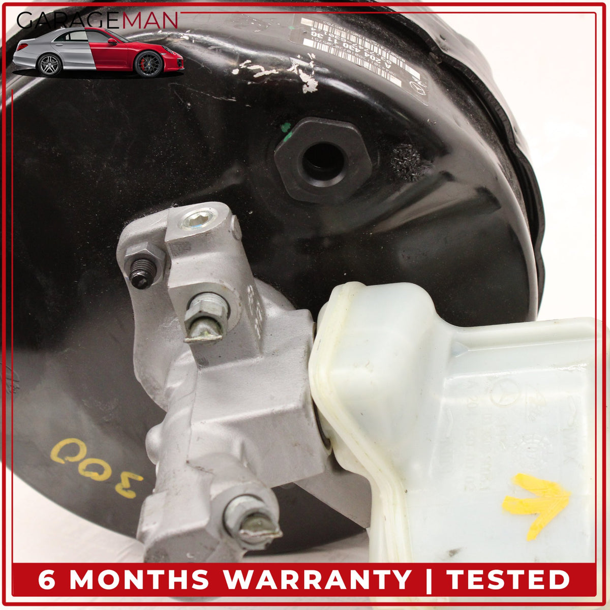 2008-2014 Mercedes W204 C300 Brake Booster Master Cylinder w/ Reservoir OEM