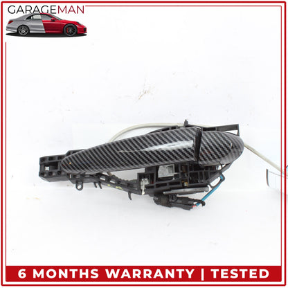 2012-2018 BMW 328i F30 Rear Left Exterior Door Handle Carbon Fiber 7332267 OEM