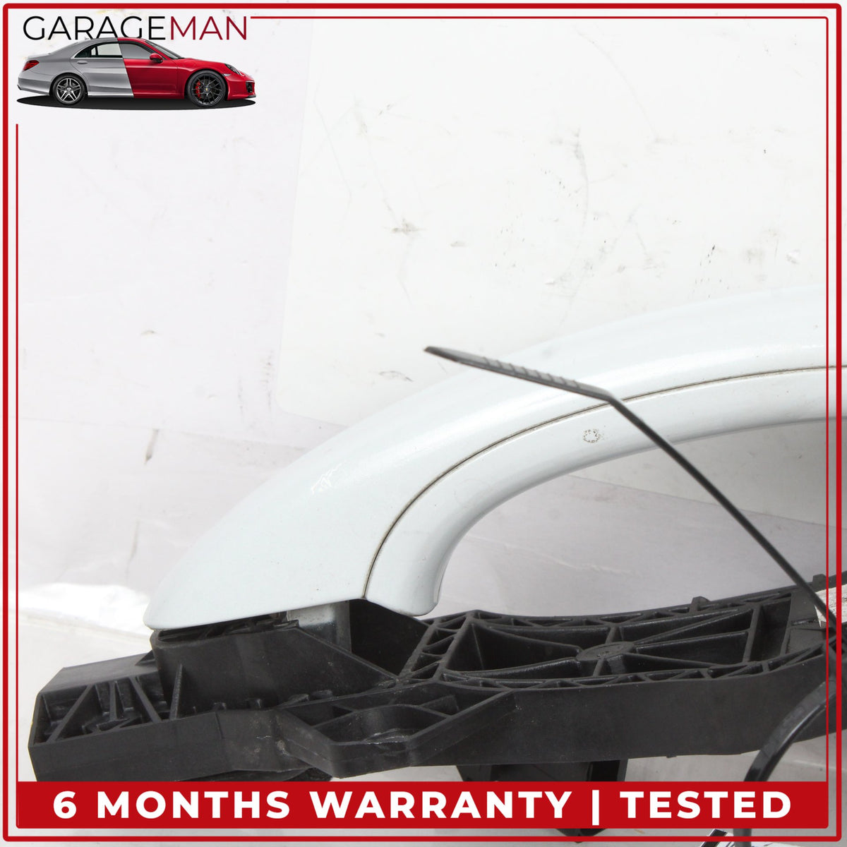 2007-2015 Audi Q7 Front Left Driver Side Exterior Door Handle White Metallic OEM