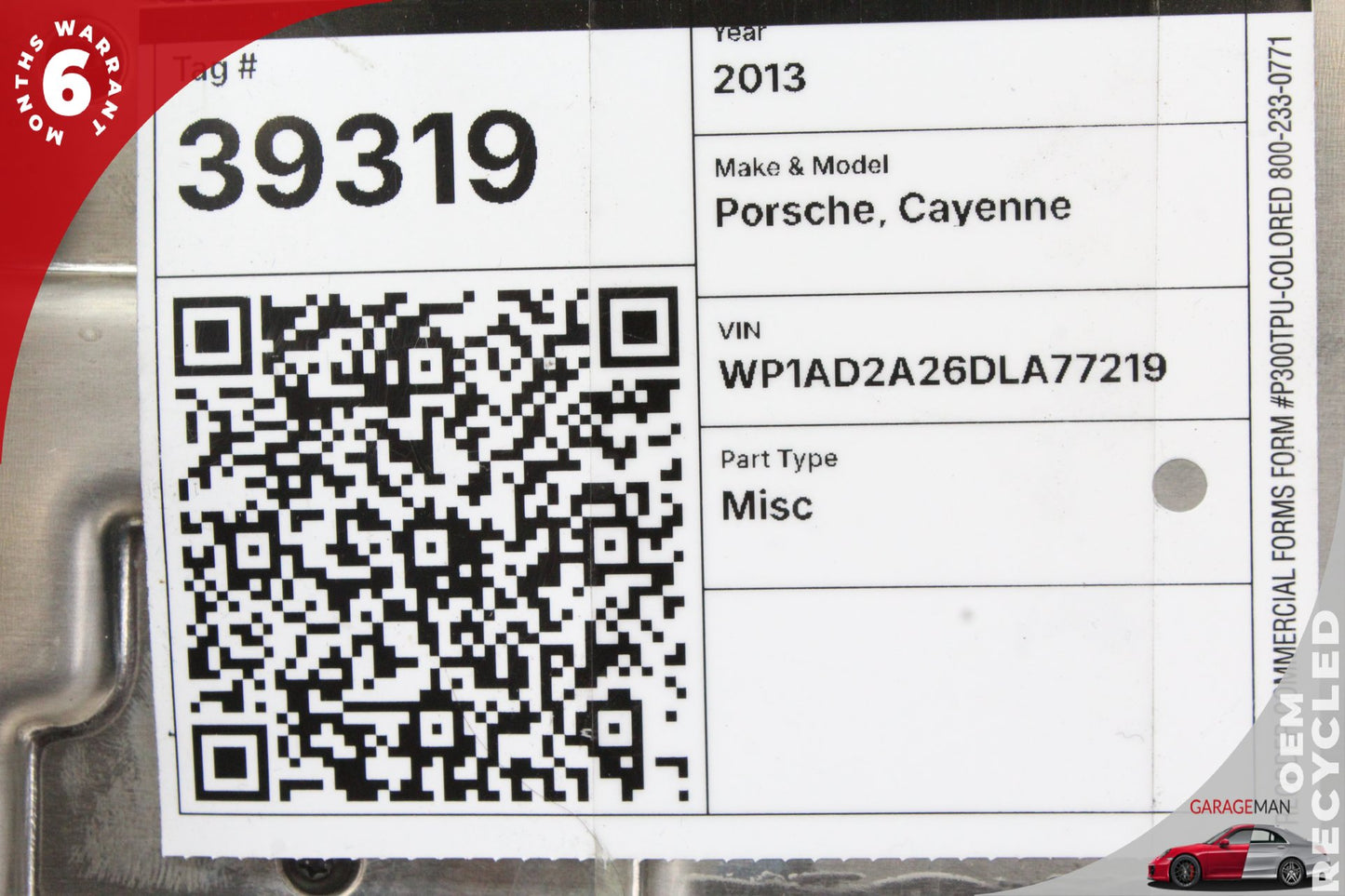 2012-2024 Porsche Cayenne BCM Body Comfort Control Module Unit 7PP907064GF OEM