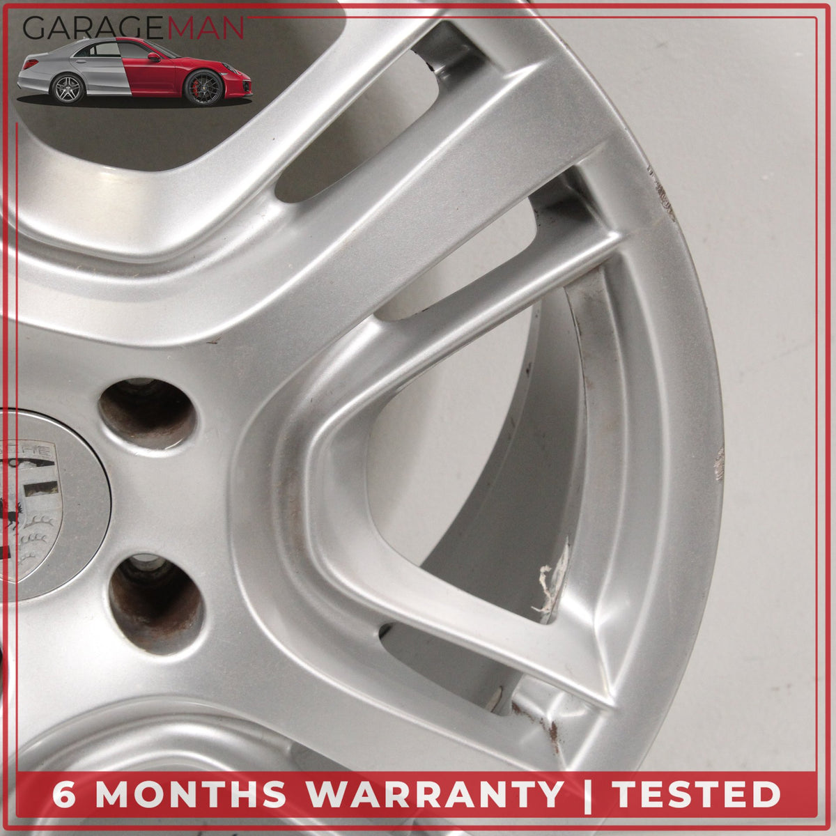 2010-2016 Porsche Panamera 970 9JX19 ET61 Front Wheel Rim Silver 97036215801 OEM