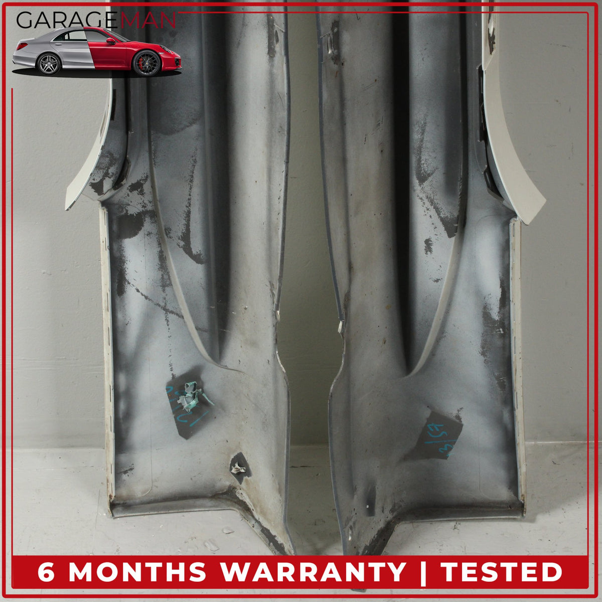 2008-2018 Maserati GranTurismo Left and Right Side Skirt Rocker Panel White OEM