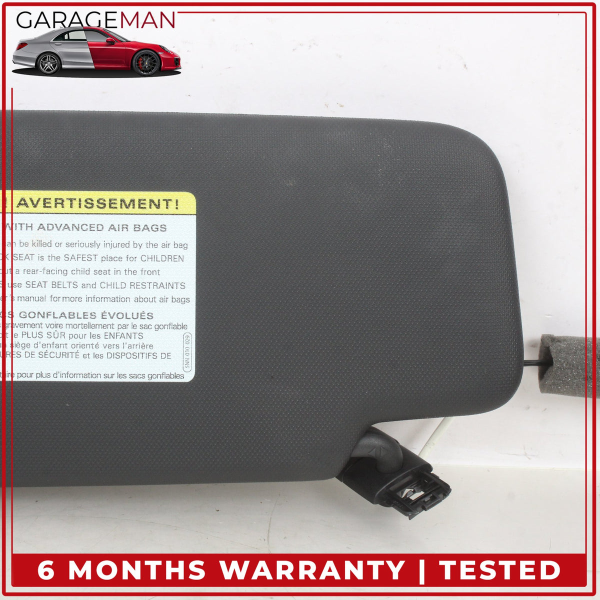 2019-2025 Audi Q3 Front Left and Right Side Sunvisor Sun Visor Black Set OEM