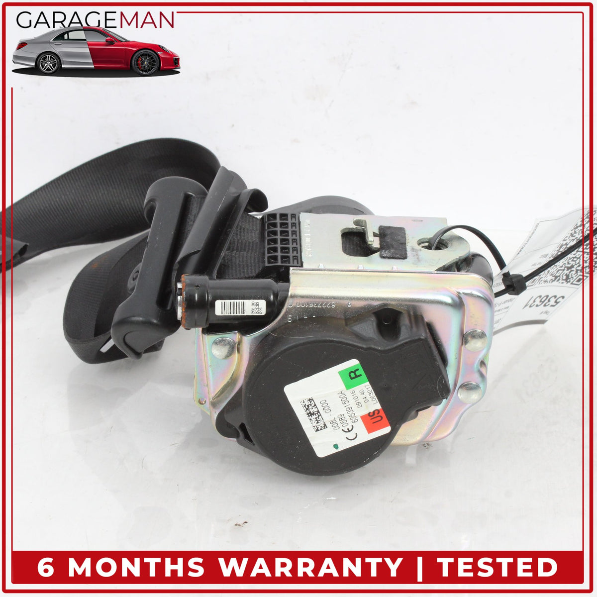 2014-2024 Jaguar F-Type X152 Front Right Side Seat Belt Retractor Black OEM
