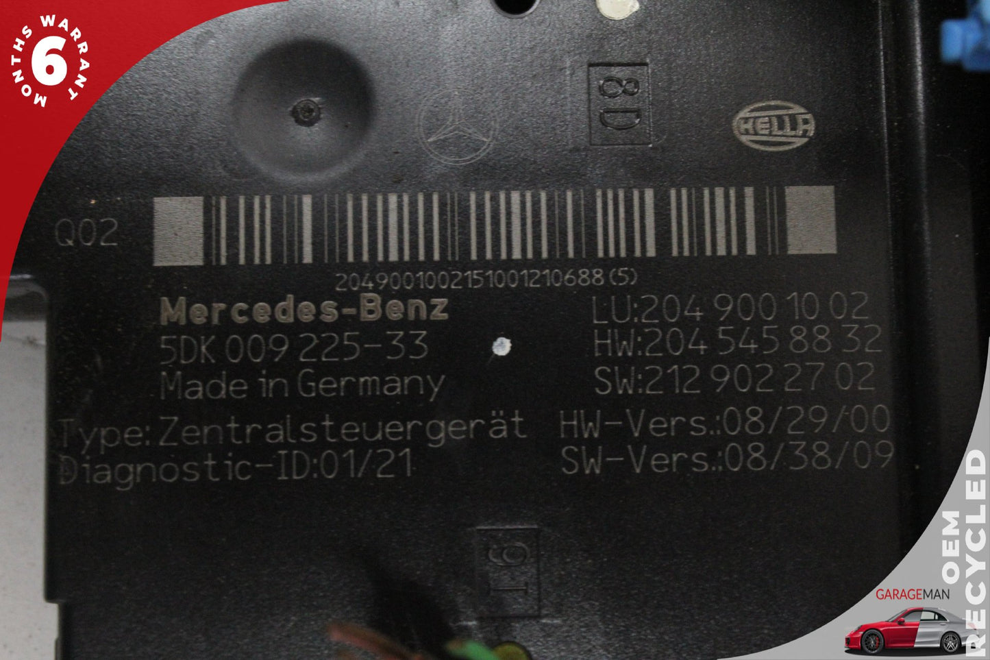 2010-2014 Mercedes W204 C300 C250 Rear Fuse Relay Box Module 2049001002 OEM