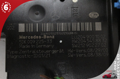 2010-2014 Mercedes W204 C300 C250 Rear Fuse Relay Box Module 2049001002 OEM