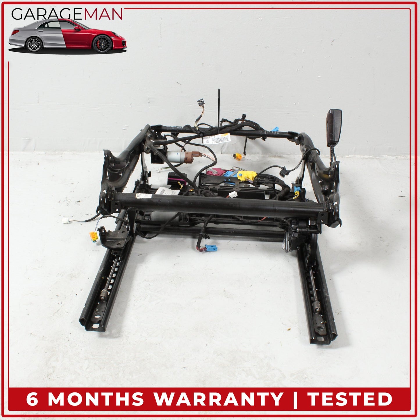 2015-2023 Mercedes W205 C300 C400 Front Left Seat Rail Track Frame w/ Motors OEM