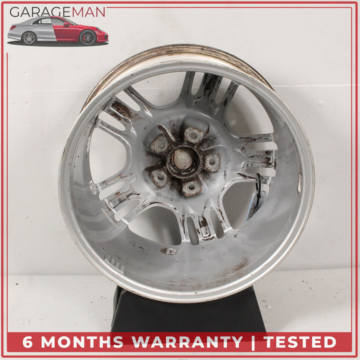2010-2016 Porsche Panamera 970 9JX19 ET61 Front Wheel Rim Silver 97036215801 OEM