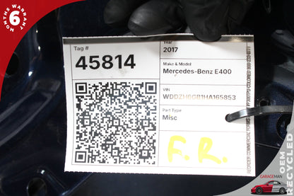 17-19 Mercedes-Benz E400 W213 Wagon Front Right Passenger Side Door Shell 2137220210