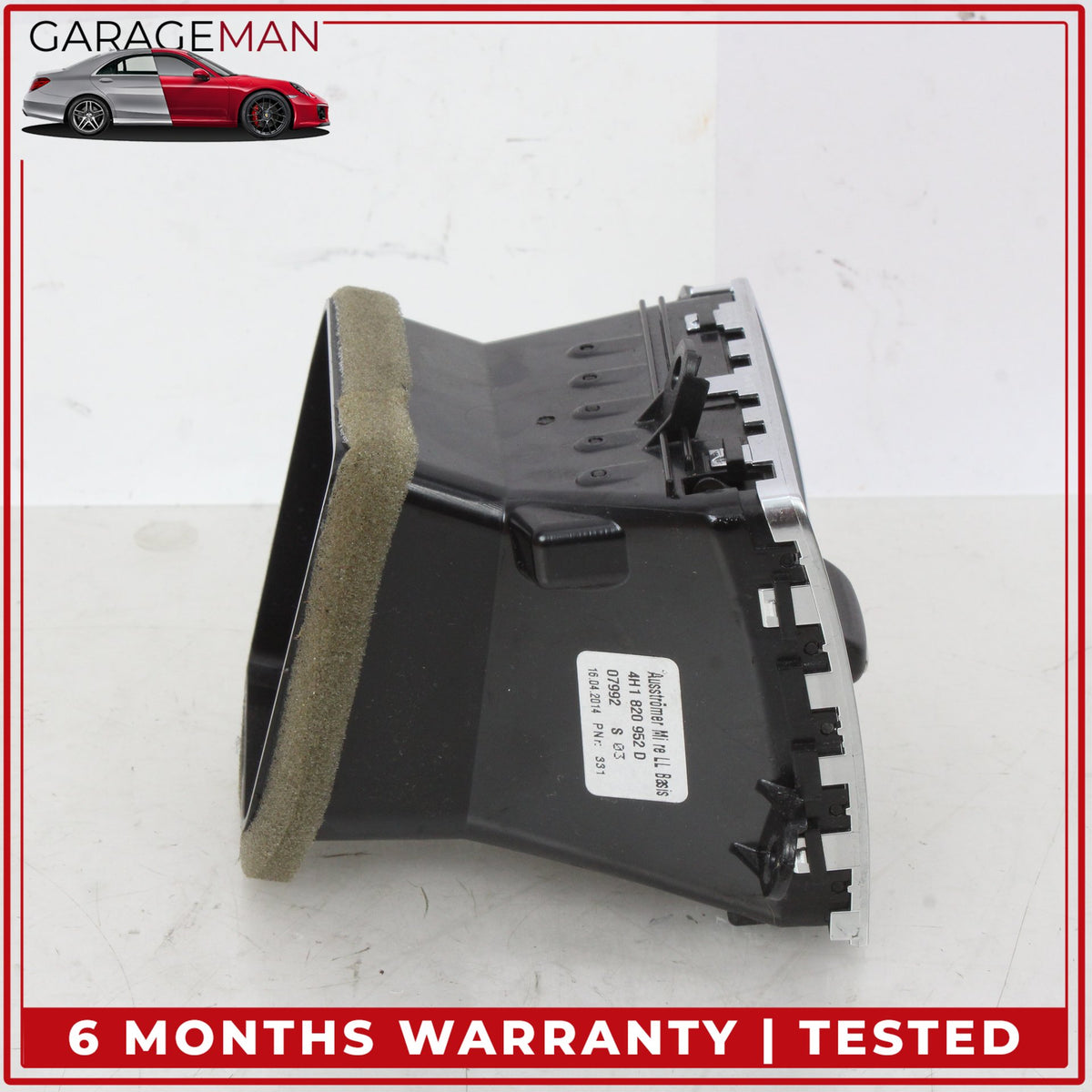 2011-2018 Audi A8 Center Dashboard AC A/C Air Vent Right Side 4H1820952D OEM