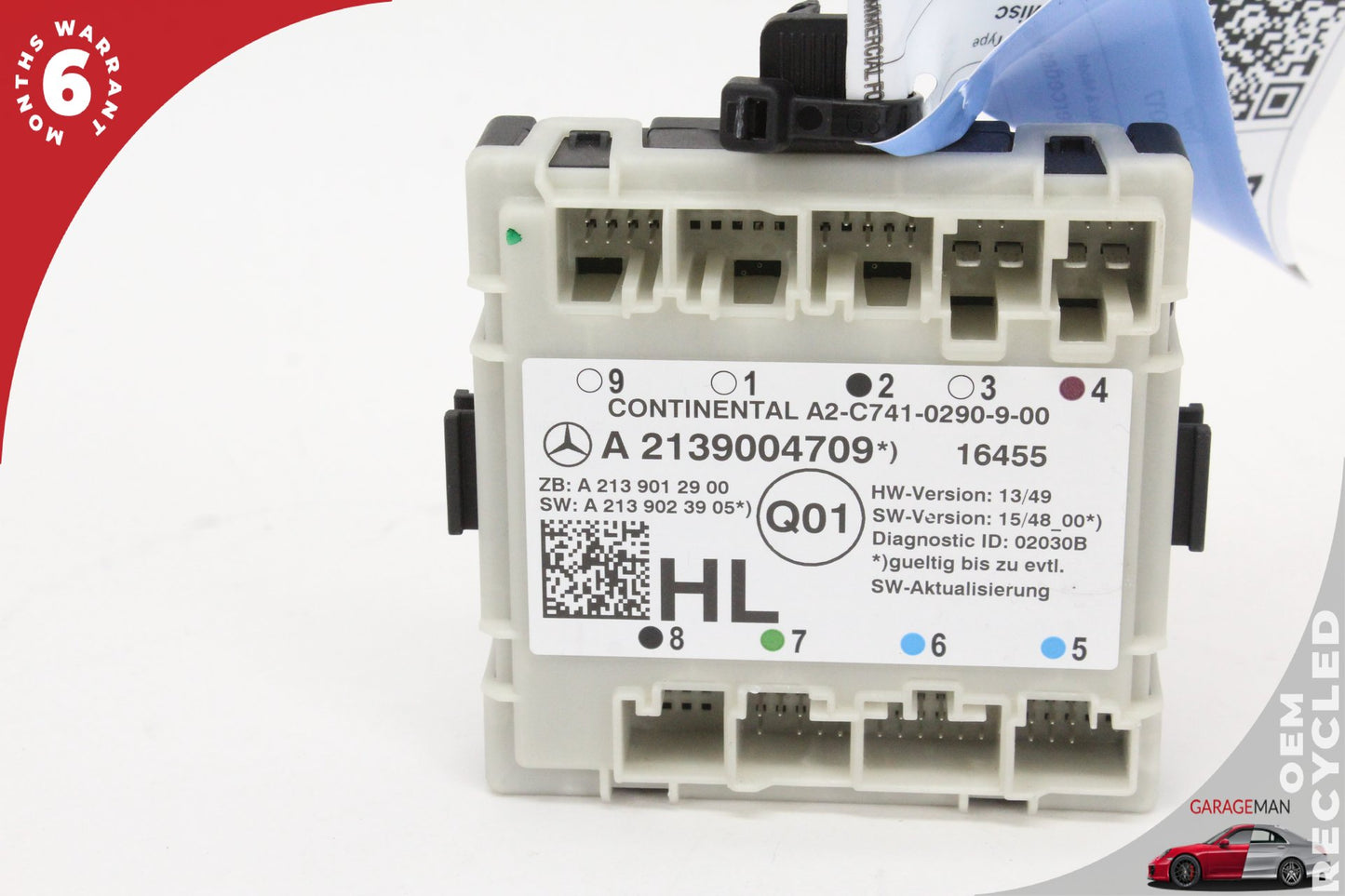 17-19 Mercedes-Benz E400 W213 Wagon Left Rear Door Control Module 2139004709 OEM