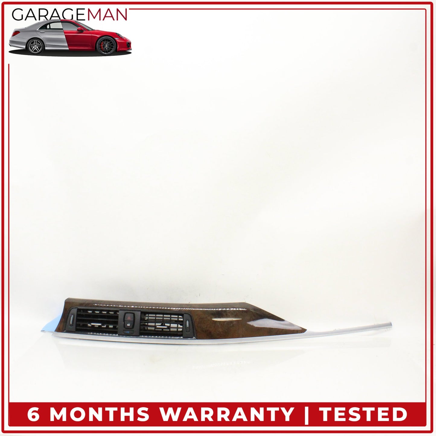 2012-2020 BMW 430i F36 Front Dash Center AC Air Vent Panel w/ Hazard Light OEM