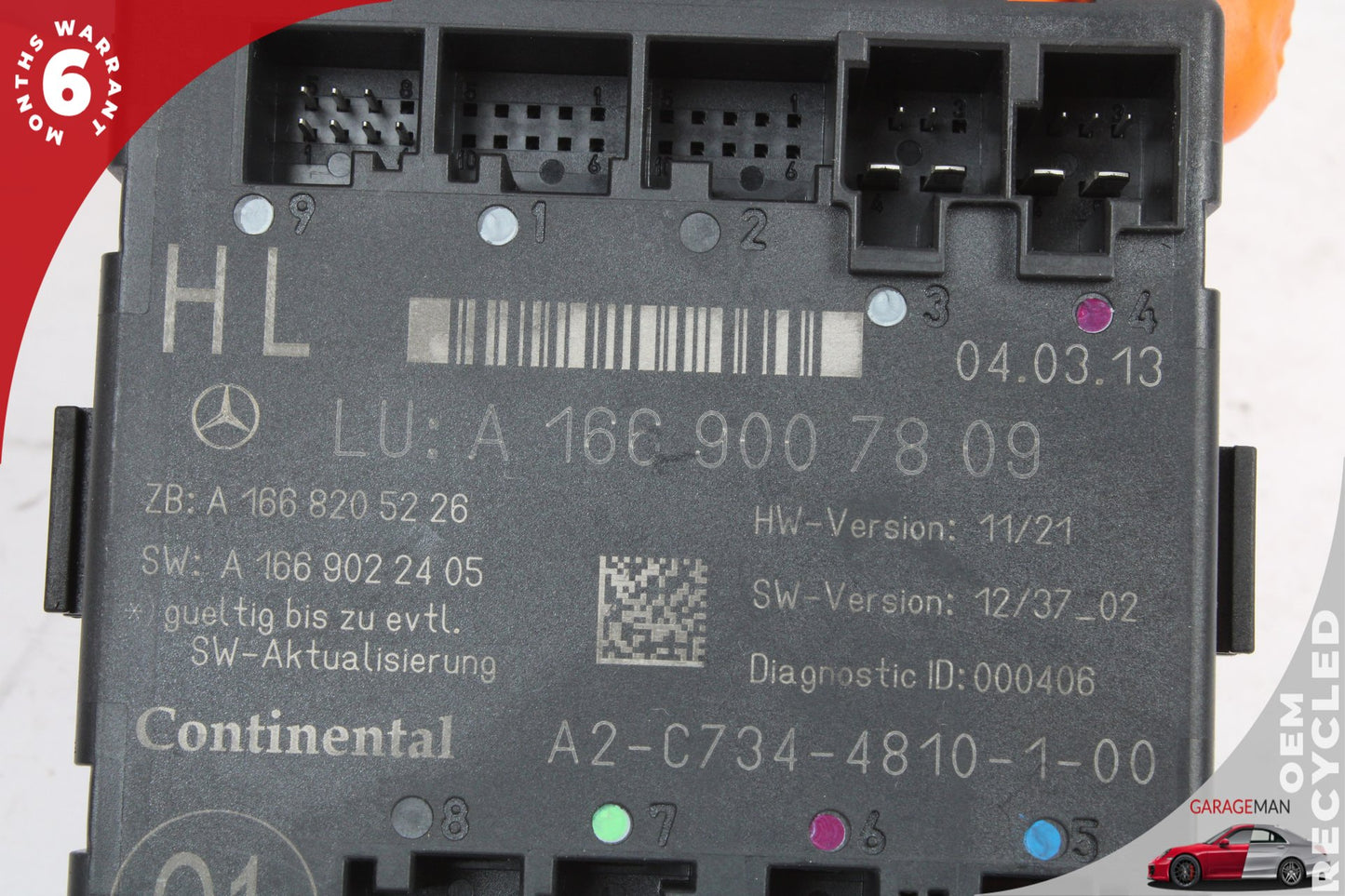 2012-2019 Mercedes X166 GL450 Rear ML350 Left Door Control Module 1669007809 OEM