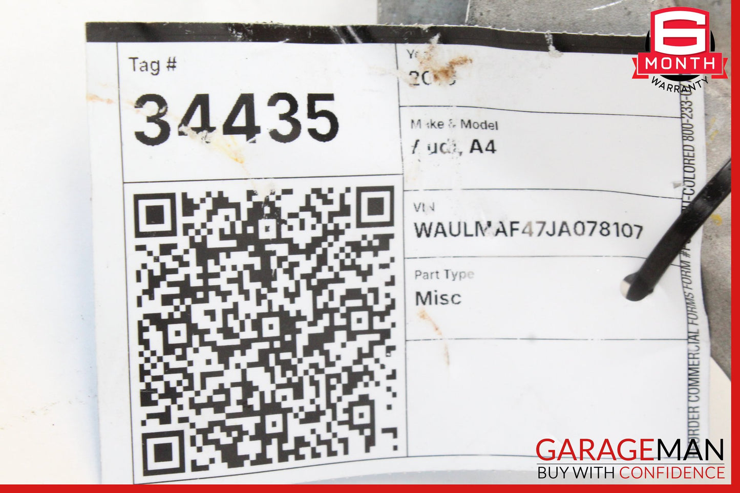 2017-2024 Audi A4 Front Left Side Lower Rearward Control Arm 8W0407695B OEM