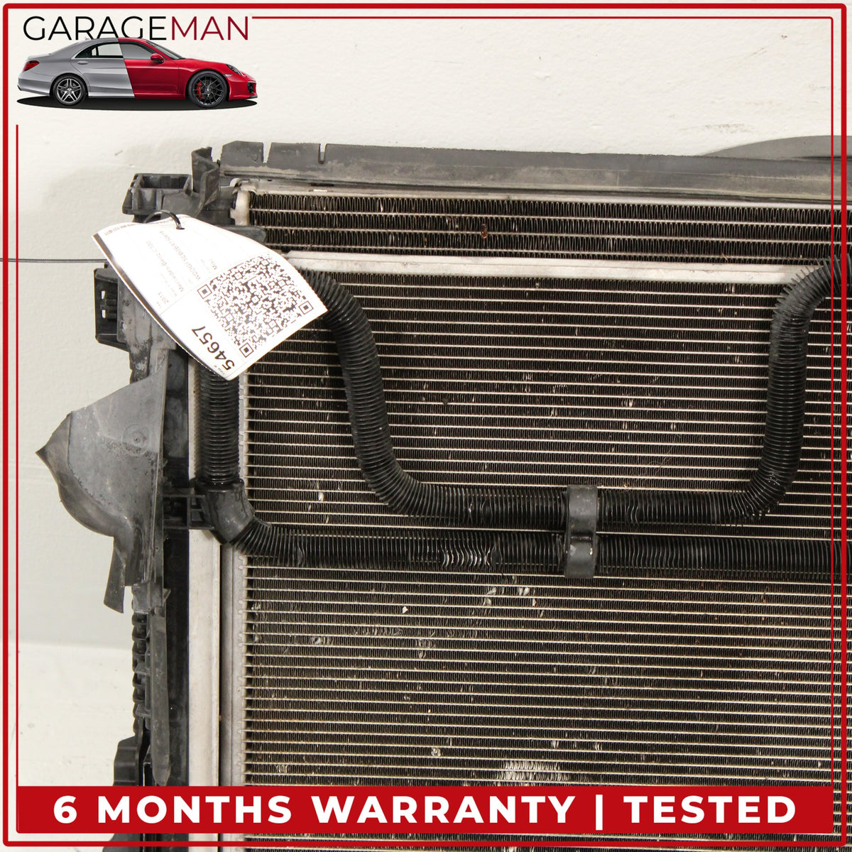 2008-2014 Mercedes W204 C300 Engine Cooling Radiator AC A/C Condenser Assy OEM