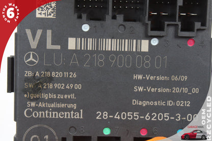 08-18 Mercedes CLS550 W218 Driver Side Door Control Module 2189000801 OEM