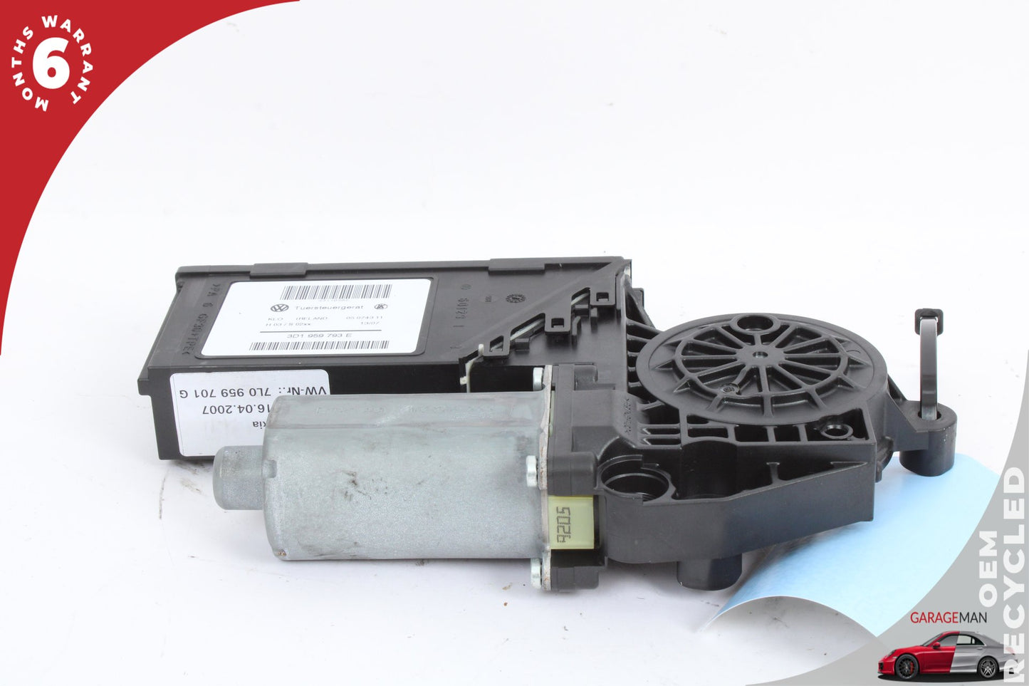 2003-2010 Porsche Cayenne 957 Front Left Door Power Window Motor 3D1959793E OEM