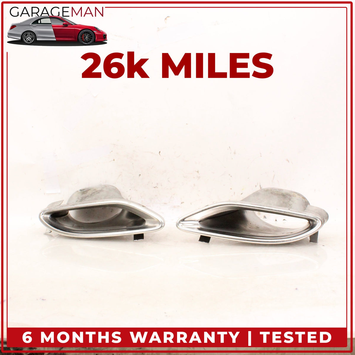 2014-2017 Mercedes C207 E400 Coupe Rear Left and Right Exhaust Muffler Tip OEM