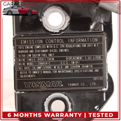 Yanmar 3TNV82A-SYB 3 Cyl Diesel Engine Cylinder Head Valve Cover AM882142